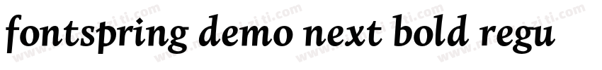 fontspring demo next bold regular字体转换